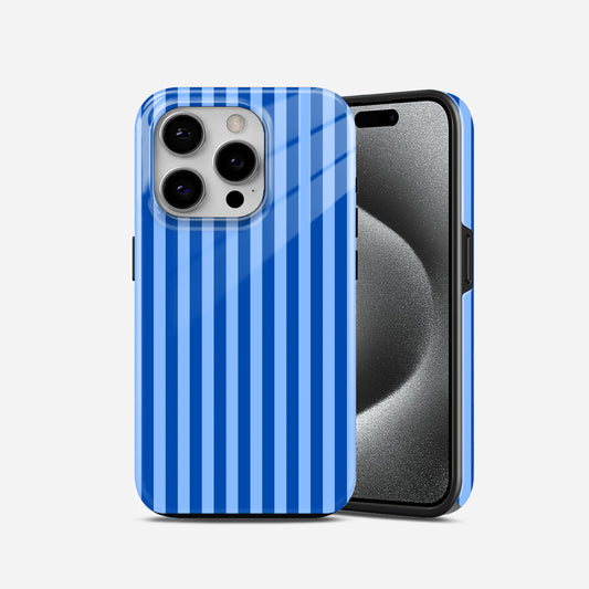 Royal Blue Fine Stripe Phone Case