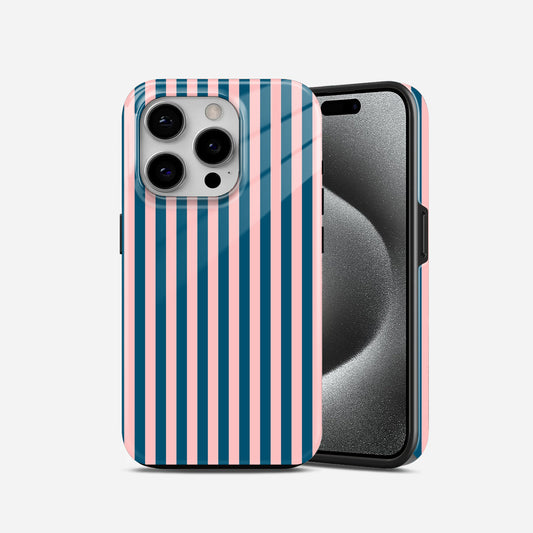 Blue Red Classic Pinstripe Phone Case