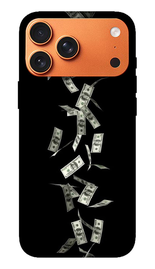 Black Money Pieces Graphic Hard Matte Phone Case