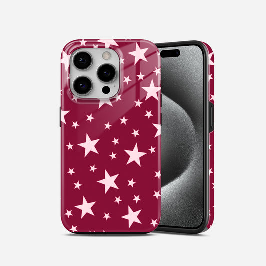 Burgundy Midnight Star Phone Case