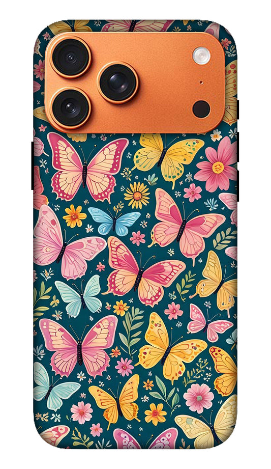 Colorful Butterfly Garden Hard Matte Phone Case