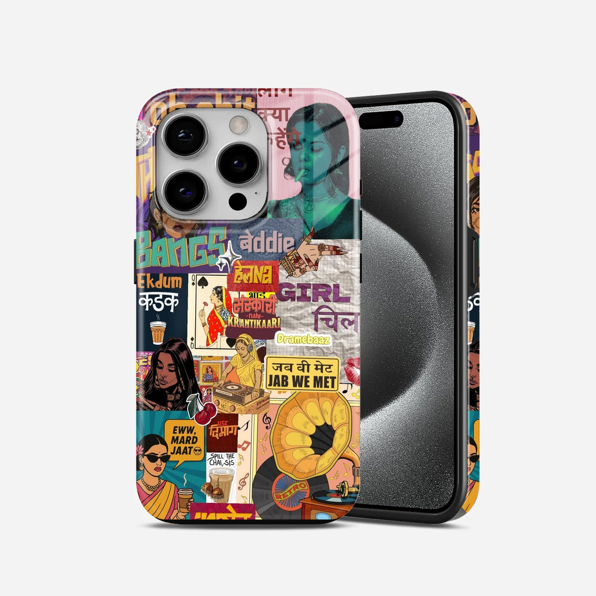 2 in 1 Girly Mobile Back Cover Design 021
