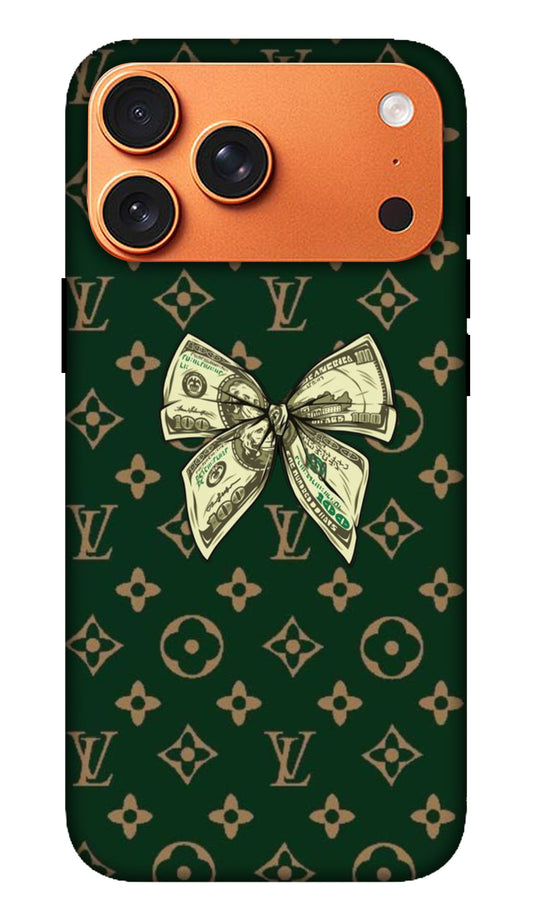 Green Luxury Bow Pattern Hard Matte Phone Case