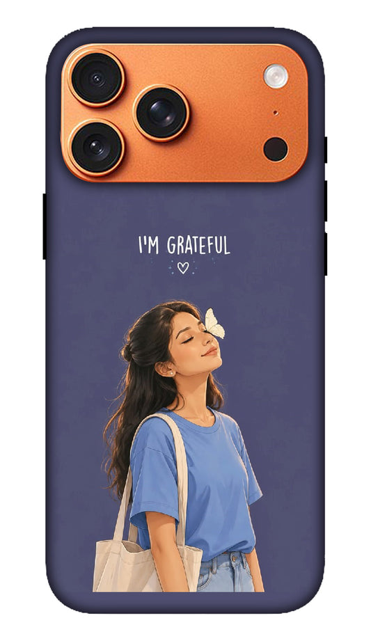 Navy Fashion Girl Illustration Hard Matte Phone Case