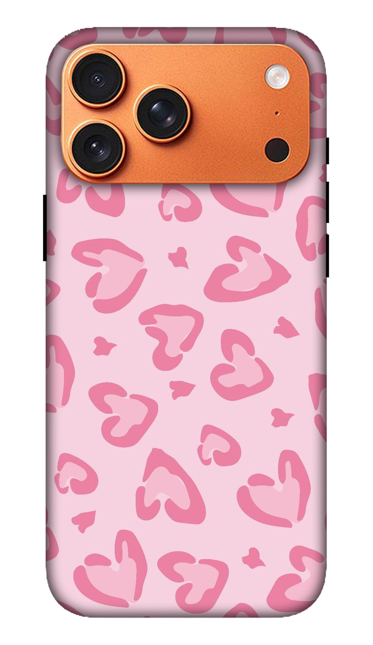 Pink Heart Doodle Hard Matte Phone Case