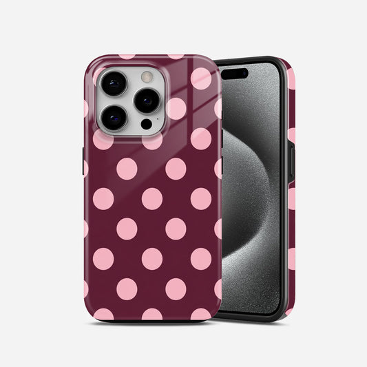 Pink Heart Dot Pattern Phone Case