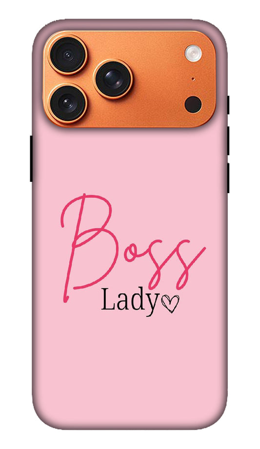 Pink Lady Typography Hard Matte Phone Case
