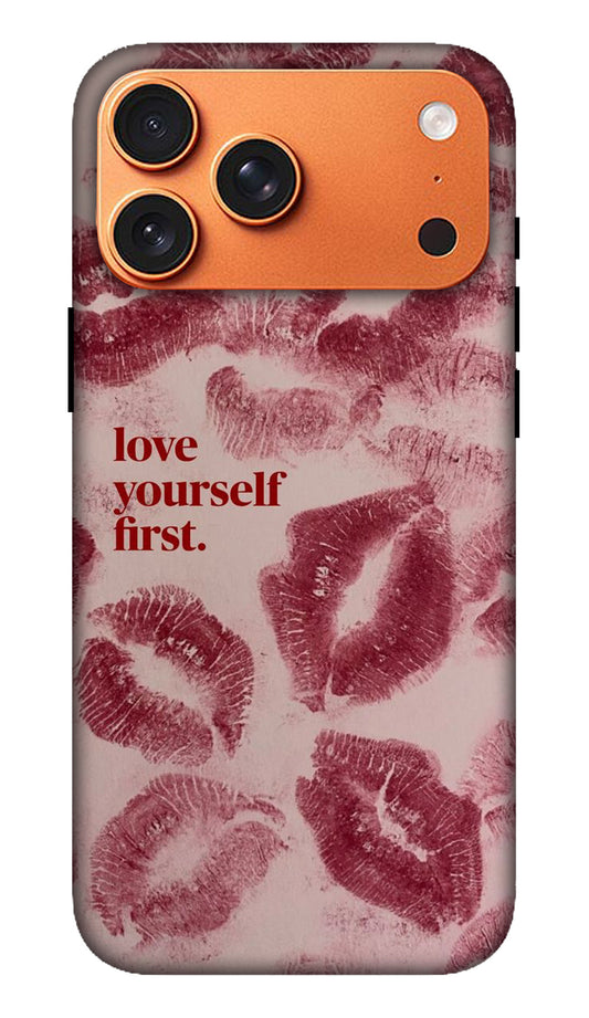 Pink Lip Print Hard Matte Phone Case