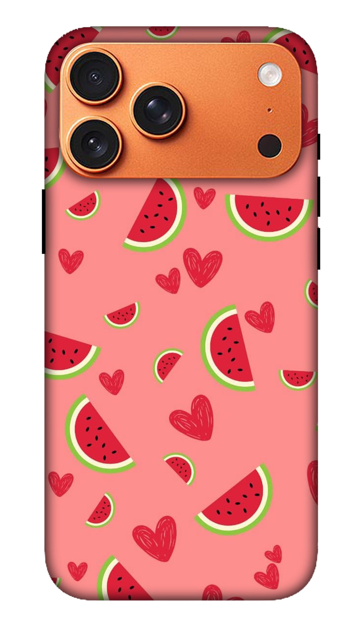 Pink Watermelon Pattern Hard Matte Phone Case