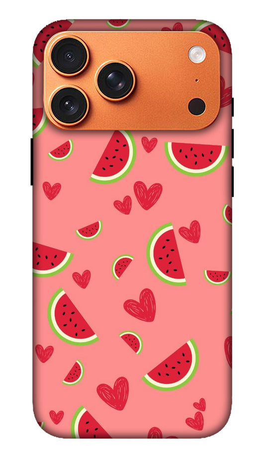 Pink Watermelon Pattern Hard Matte Phone Case