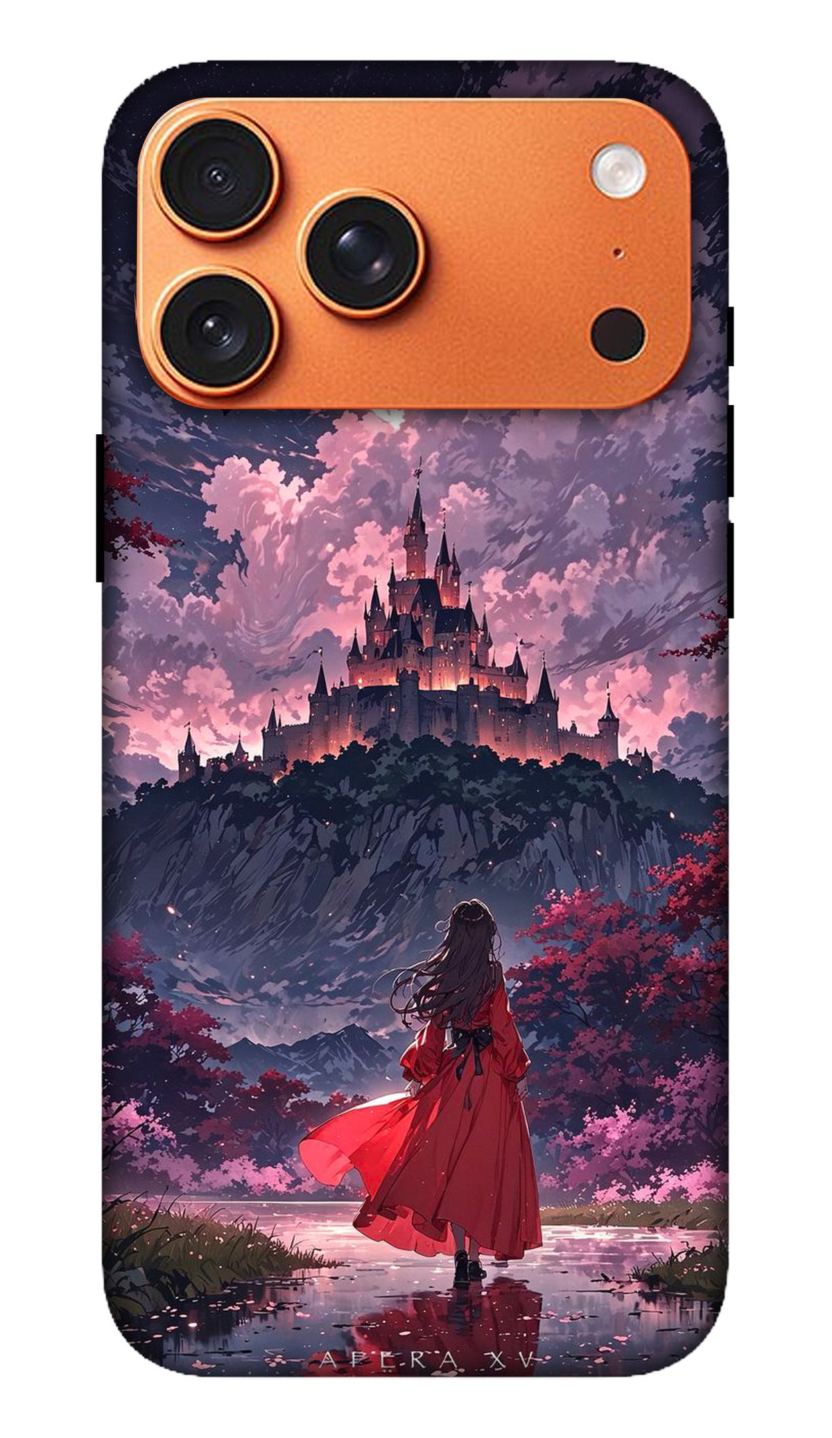 Purple Mountain Fantasy Landscape Hard Matte Phone Case