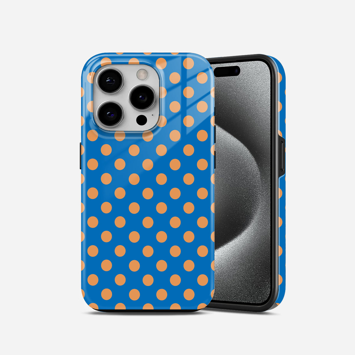 Royal Blue Polka Dot Phone Case