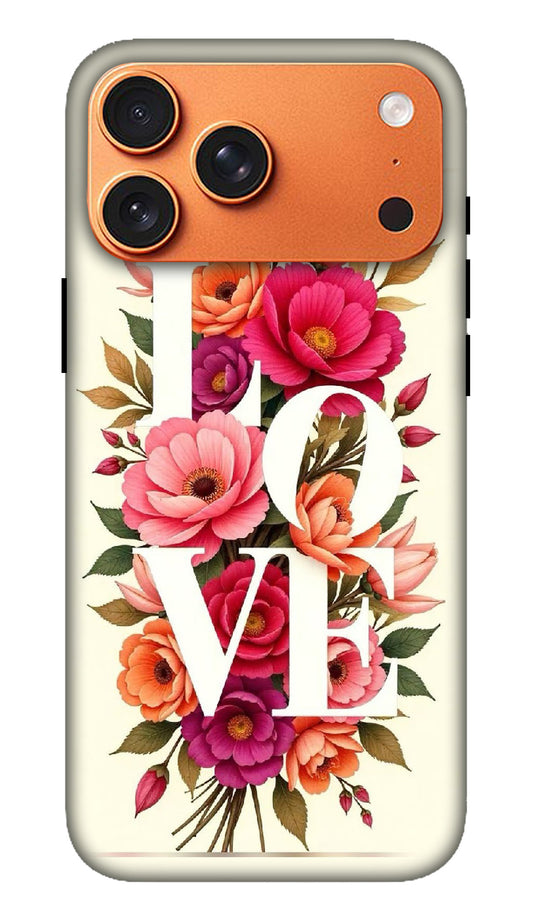 White Pink Floral Monogram Hard Matte Phone Case