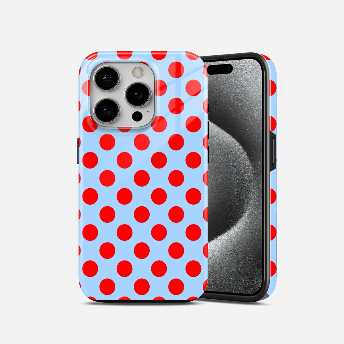 White Red Classic Dot Phone Case